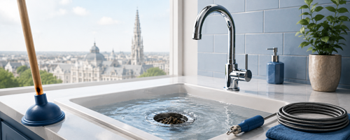 Canalisation bouchée à Bruxelles — article débouchage
